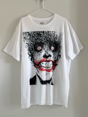 DC Comics The Joker Bat Face Detective Comics 880 Graphic T-Shirt White 2XL‎